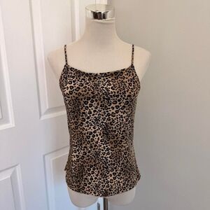 Y2K CHEETAH PRINT SUSAN LAWRENCE TANK TOP
